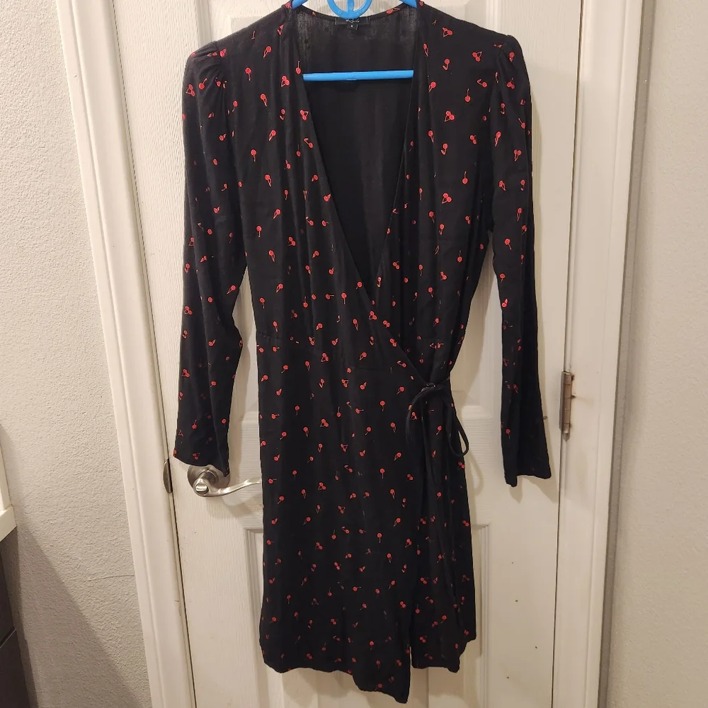 Rails lola metallic cherries dress size s